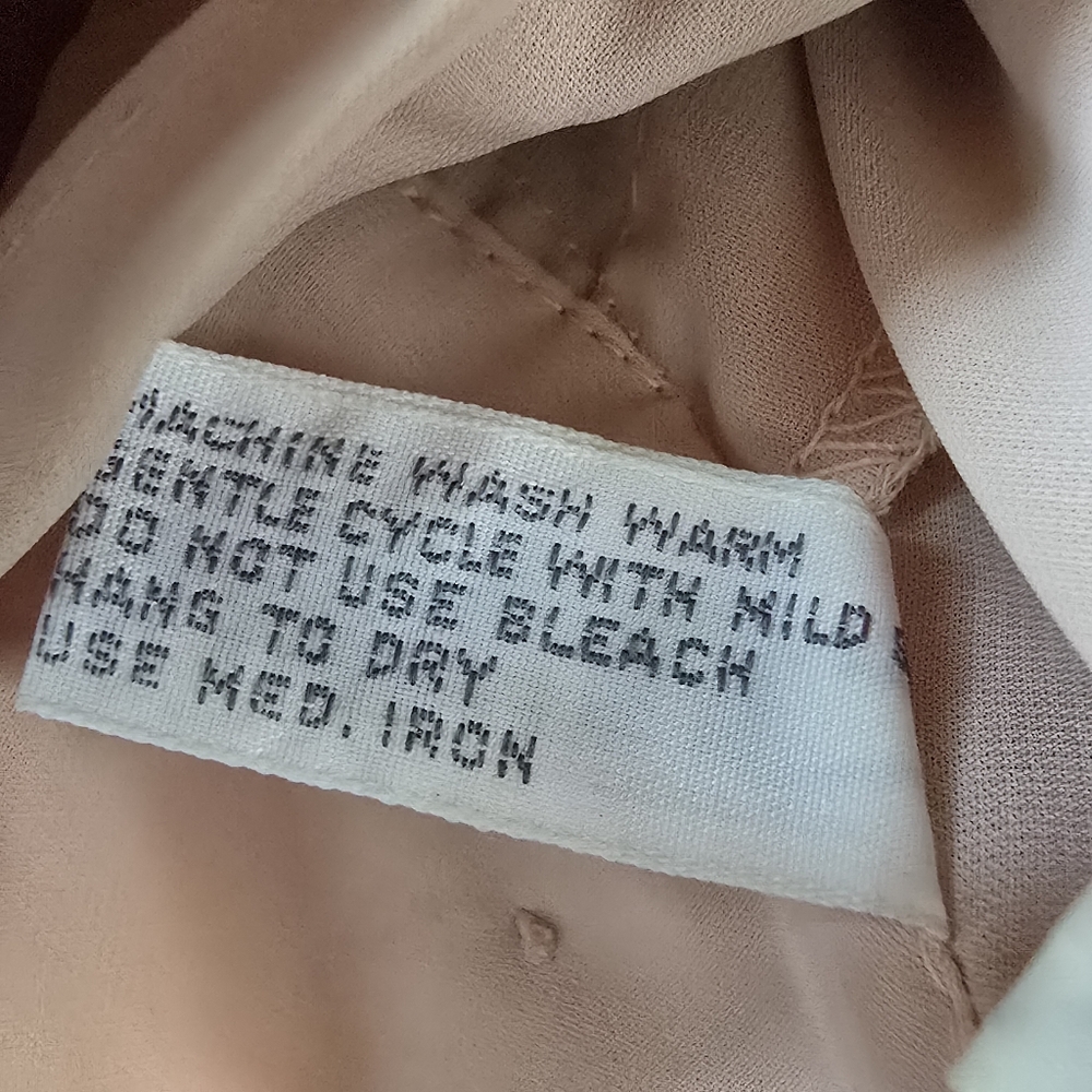 Chaus | Blush Pink Pleated Blouse Size 6 - Picture 8 of 8